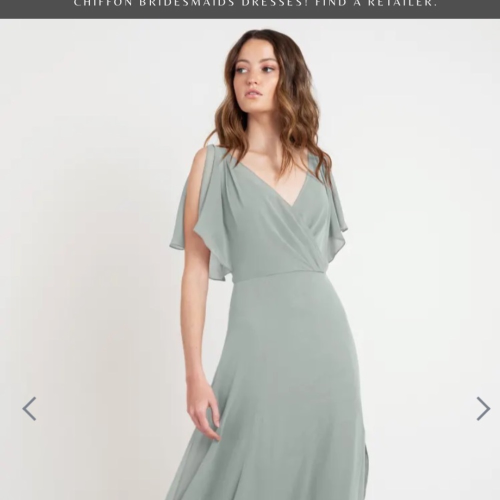 Jenny Yoo Bridesmaid dress Style: Hayes, Color: Morning Mist, Size 2